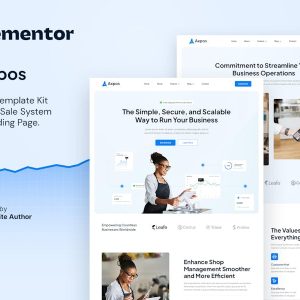 Download Axpos – Point Of Sale Software & SaaS Landing Page Elementor Template Kit