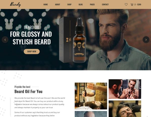 Download Bardy - Beard Oil eCommerce HTML Template Bardy - Beard Oil eCommerce HTML Template is a creative and elaborate HTML template