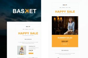 Download Basket - eCommerce Responsive E-mail Templates Basket – Responsive Ecommerce 8 Different Email Templates