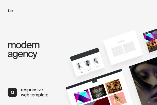 Download Be | Portfolio Template for Creatives A minimalist portfolio template for creative professionals.