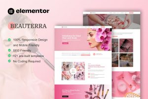 Download Beauterra - Makeup Artist & Beauty Salon Elementor Pro Template Kit