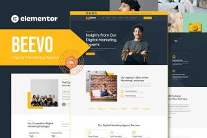 Download Beevo - Digital Marketing Agency Elementor Template Kit