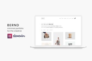 Download Bernd - Minimal WordPress Portfolio Theme