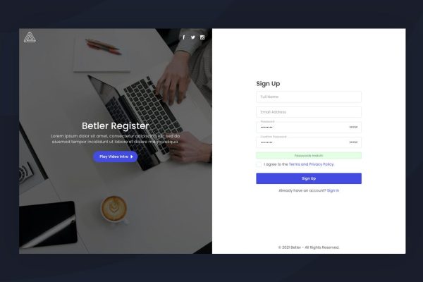 Download Betler - Multipurpose Forms HTML Template 100 Premade Demos