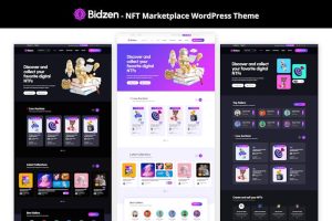 Download Bidzen - NFT Marketplace WordPress Theme