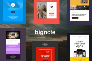 Download Bignote - 24 Unique Responsive Email Notification Bignote – Responsive Email Templates is a Modern and Clean Design email templates.24 Different Notif