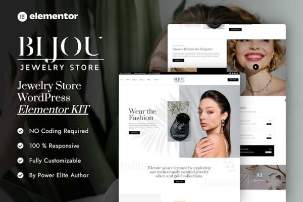 Download Bijou - Jewelry Store Elementor Pro Template Kit