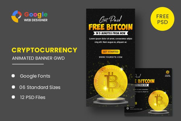 Download Bitcoin BTC Animated Banner Google Web Designer Bitcoin BTC Animated Banner Google Web Designer