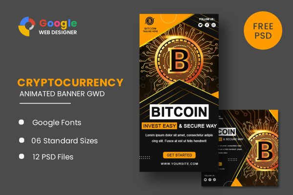 Download Bitcoin Set Animated Banner Google Web Designer Bitcoin Set Animated Banner Google Web Designer