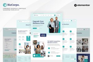 Download Bizcorpo - Corporate Business & Portfolio Elementor Template Kit