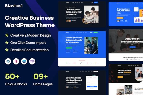 Download Bizwheel - Creative Business WordPress Theme