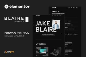 Download Blaire - Personal Portfolio Elementor Template Kit