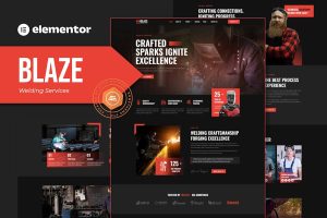 Download Blaze - Welding Services Elementor Template Kit