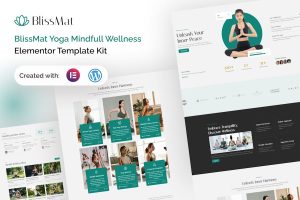 Download BlissMat - Yoga & Wellness Elementor Template Kit