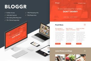 Download Bloggr - Responsive Email + Themebuilder Access High quality responsive email newsletter template | MailChimp | Campaign Monitor supported