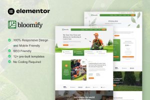 Download Bloomify - Gardening & Landscape Service Elementor Template Kit
