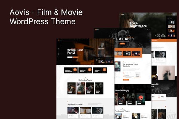 Download Booking Movie Film Tickets WordPress Theme - Aovis