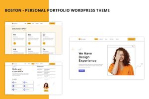 Download Boston - Personal Portfolio WordPress Theme