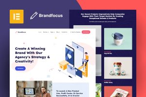 Download Brandfocus - Branding Agency Elementor Template Kit