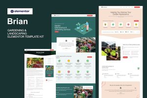 Download Brian - Gardening & Landscaping Elementor Template Kit