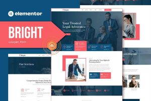 Download Bright - Lawyer and Firm Elementor Template Kit