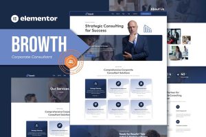 Download Browth - Corporate Consultant Elementor Template Kit