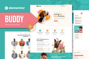 Download Buddy - Pet Care Services Elementor Template Kit