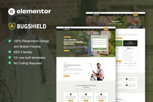 Download BugShield - Pest Control Service Elementor Pro Template Kit