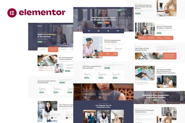 Download Butax - Tax Service & Financial Advisor Elementor Template Kit