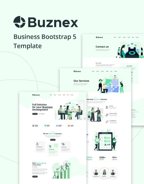 Download Buznex - Corporate Business Bootstrap5 Template Buznex is a modern, stylish, & clean-looking premium web template built based bootstrap 5
