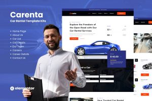 Download Carenta - Car Rental Business Elementor Template Kits