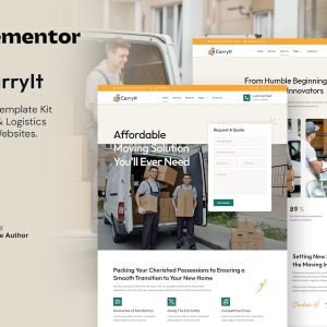 Download CarryIt – Moving & Logistics Company Elementor Template Kit