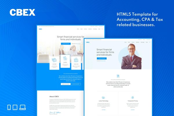 Download CBEX – Responsive CPA, Tax and Accounting HTML5 Te One stop solution for CPA, Tax and Accounting related businesses.