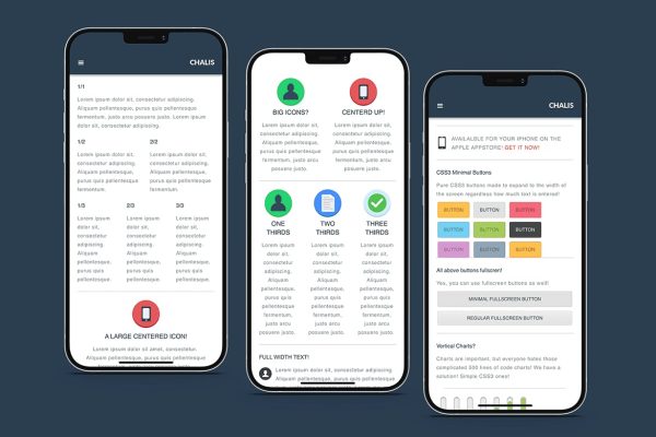 Download Chalis | Mobile Website Template A Simple Sidebar Based Mobile Website Template