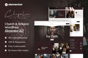 Download Chapelia - Church & Religion Elementor Pro Template Kit