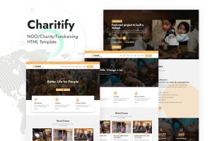 Download Charitify - NGO/Charity/Fundraising HTML Template NGO, Charity, Fundraising & Non-Profit HTML Template