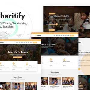 Download Charitify - NGO/Charity/Fundraising HTML Template NGO, Charity, Fundraising & Non-Profit HTML Template