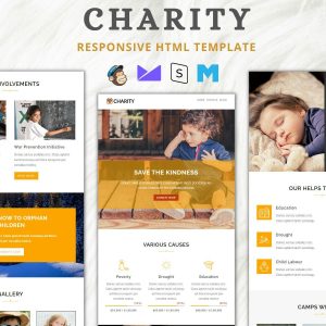 Download Charity - Responsive Email Template Best charity email template suitable for Charity,NGO,Fund Rising,Orphanage,Donate,Trust categories