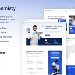 Download Chemisty – Science Research & Laboratory Elementor Template Kit