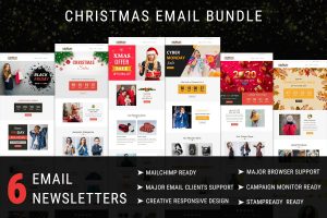 Download Christmas - Responsive Email Newsletter Templates Christmas email templates bundle contains 6 unique festival email templates for your email campaign