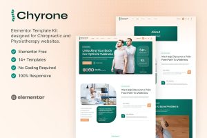 Download Chyrone – Chiropractic & Physiotherapy Elementor Template Kit