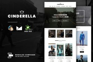Download Cinderella - E-commerce Responsive Email Template Create beautiful responsive e-mail templates for promoting your e-shop, business & services