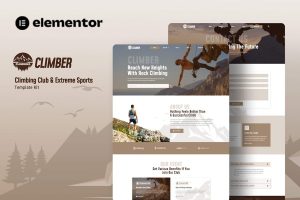 Download Climber - Climbing Club & Extreme Sports Elementor Template Kit