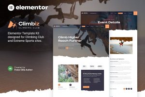 Download Climbiz – Climbing Club & Extreme Sports Elementor Template Kit