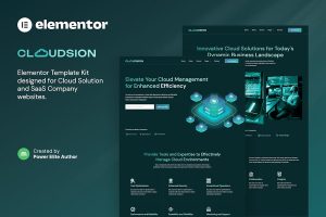 Download Cloudsion – Cloud Solution & SaaS Company Elementor Template Kit