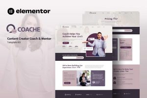 Download Coache - Content Creator Mentor Elementor Template Kit