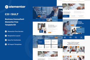Download Consult - Business Consulting & Strategy Elementor Template Kit