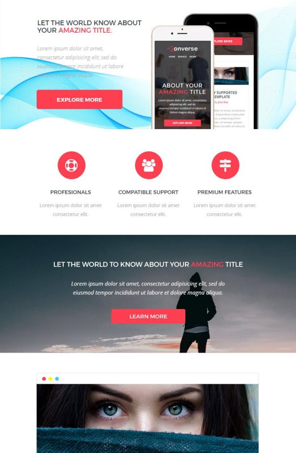 Download Converse - Responsive Email Template Responsive Email Template