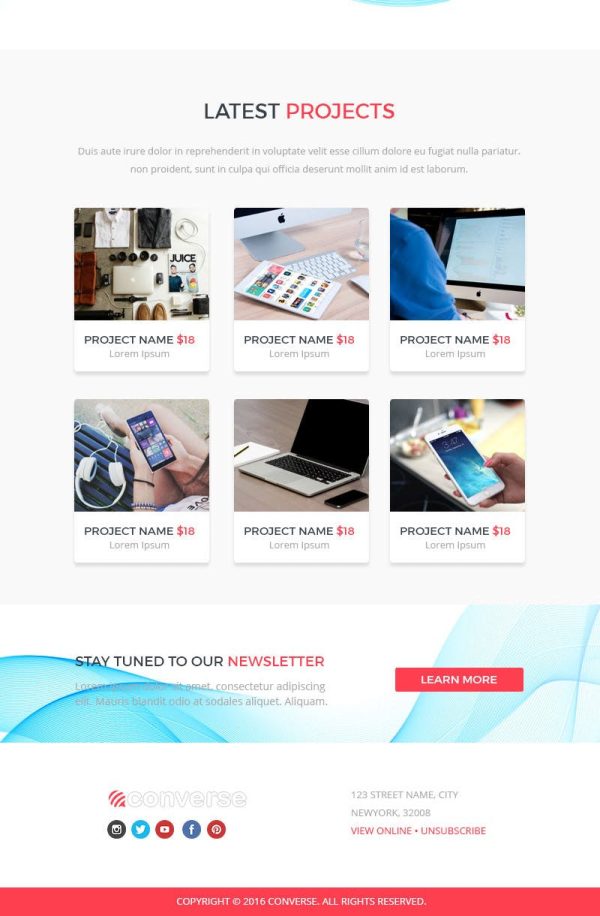 Download Converse - Responsive Email Template Responsive Email Template