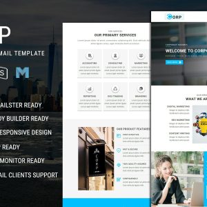 Download Corp - Responsive Email Template Best Coporate Responsive Email Template for your Business Growth